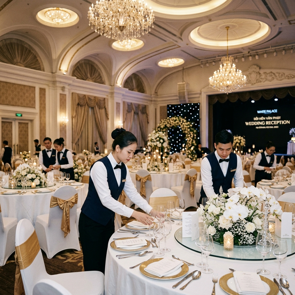 Phục vụ tiệc cưới tại các trung tâm hội nghị lớn